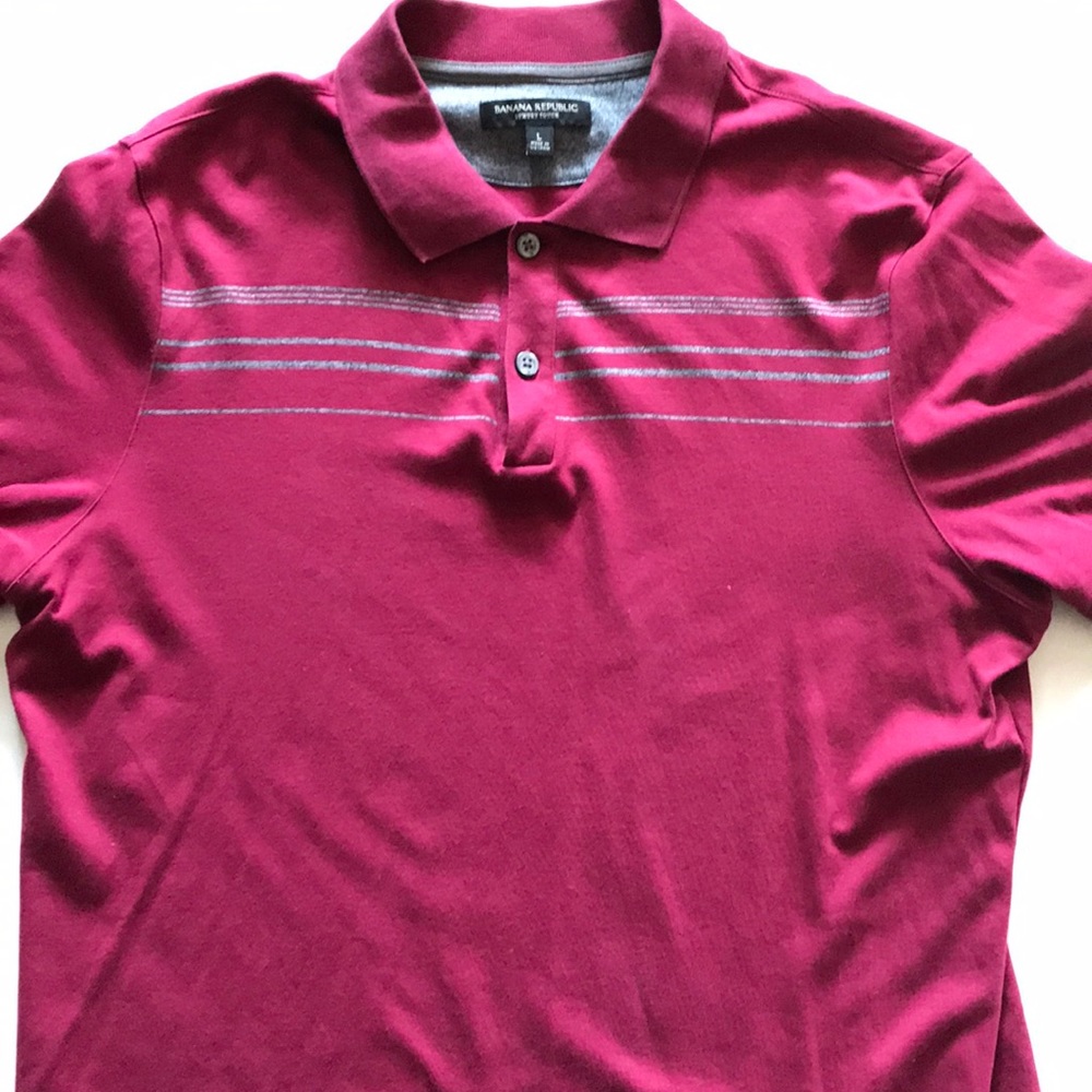 Banana Republic Luxury Touch Polo: Maroon